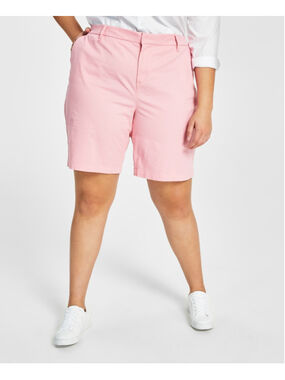 Tommy Hilfiger Women's Plus Size 18W Light Pink Bermuda Casual Shorts NWT